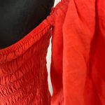 Young Fabulous and Broke Yacht Top, Smocked Puff Sleeve Off Shoulder Linen Blend Photo 5