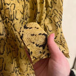 frame denim NWT FRAME Snakeskin Billow Blouse Photo 5