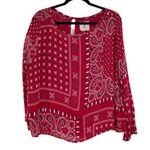 Muche & Muchette Women Red & White Bandana Print Long Photo 1
