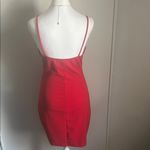 Windsor  Asymmetrical Faux Wrap Red Special Occasion Party Mini Dress Photo 7