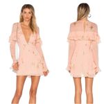 For Love & Lemons  Silk Gilded Star Mini Dress Size M Photo 13