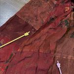 Vintage Creative Clothing Maroon Dark Red Patchwork Skirt Size Medium Photo 6