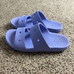 Crocs  Double Strap Slide Sandals Womens Size 7 Purple Slip On Casual Photo 1