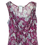 Disney  Parks Pink Purple Paisley Hidden Mickey Minnie Mouse Jersey Dress Size S Photo 3