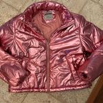 Anwnd Metallic Pink Puffer Jacket Photo 0