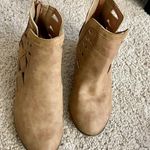 Rue 21 Light Brown Ankle Booties w/ Cut-Out Detailing Photo 1