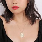 Brandy Melville Gold Rose Pendant Necklace Photo 0