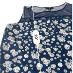 Jason Wu  X Target Blue and White Floral sleeveless tank Blouse Size SMALL Photo 6