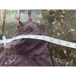 VTG Gilligan & O’Malley Sheer Lace Baby Doll Slip Night Dress Dark Plum SP Size undefined Photo 5