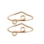 Gold V Shaped Toe Ring Photo 1