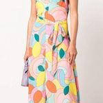 STAUD The Kai Dress in Citrus Kaleidoscope Photo 1