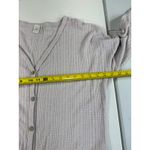 Paper Crane Paper‎ Crane Womens Button Down Tie Front Top Long Sleeve Waffle Knit Large Photo 7