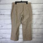 Ann Taylor Women's Corduroy Paisley Print Pants Khaki High Rise Straight Size 14 Photo 2