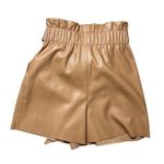 ZARA tie Faux Leather Shorts XS Photo 2