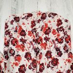 Lucky Brand NWT  Half Button Floral Long Sleeve Tunic Top Women's Size Medium Photo 9