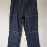 Vintage Avenue Blues Dark Blue Cargo Jeans Size 14 Photo 0