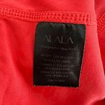 Alala Vamp Crop High Rise Athletic Work Out Tight Leggings Solid Red Small Photo 2