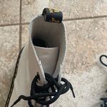 Dr. Martens  1460 Pascal Max Optical White Pisa Leather Platform Boots Photo 4