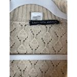 Saks 5th Avenue Sak’s Fifth Avenue Nude Open Knit Buttery Soft 100% Cashmere Cardigan Size XS Photo 2