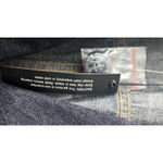 Venezia Denim Trench Coat Belted Green‎ Stitching Dark Wash Dress Size L Blue Size L Photo 2