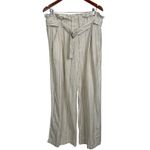 Banana Republic  Linen-Blend Striped Paperbag Pant Size‎ 10 NWT Photo 2