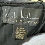 Nicole Miller  Collection Black Silk Strapless Dress Size 2 Photo 11