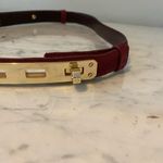 Tory Burch  Brynn Belt Women's XS Suede Turn Lock Classic Timeless Luxury Photo 1