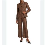 Veronica Beard  Brixton Plaid Pant Red Multi Plaid Photo 4