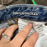 American Eagle  Curvy Mom Jeans Distressed Size 0 High Rise Ripped Denim Photo 8