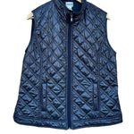 Chico's  black metallic puffer vest size 3 (equivalent to XL) Photo 7