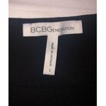 BCBG Asymmetrical Dress Size S Black Ruched Slinky Knit Sleeveless Party Photo 1