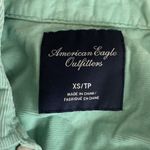 American Eagle  Outfitters Womens Size XS Blue Corduroy Snap Button L/S Blouse Photo 3
