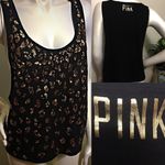 PINK - Victoria's Secret VS PINK Gold Sequin Cheetah Tank Photo 0