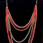 Vera Bradley Ziggy Zinnia colorful layered bead necklace Photo 0