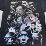 Vintage Black History Artists Graphic Metallic Black T Photo 2