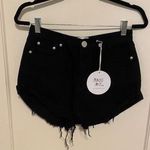 Princess Polly  Eddie High-Waisted Shorts Black Photo 1