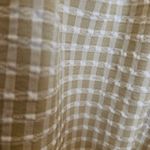 Sienna Sky  Small S Checkered Light Tan White Checkered Scoop Oversized NEW NWT Photo 3