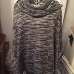 Calvin Klein  gray black cowl neck tunic size S/M 55% cotton Photo 1