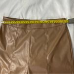 SheIn Faux Leather Tan Pants M Pleather Streetwear Party Winter Rave Cute Goth Photo 3