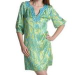 Lilly Pulitzer 💕💕 Alice Dress ~ Lurex Shine Lush Green Wild Orchid Print 10 Photo 0