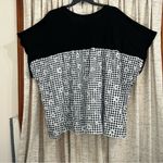 Torrid Cotton Modal Slub + Clip Dot Print Fabric Mixed Dolman Tee - 6X Photo 0