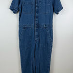 Everlane The Supersoft Jean Coveral Women's Size 8 Denim Blue Short Sleeve Photo 0