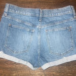Madewell  High Rise Denim Shorts Size 29 Distressed Cuffed Blue Jean Cutoffs Photo 7