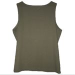 kim rogers  2X army green knit tank top Photo 2
