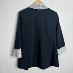 Eloquii NWT  Lightweight Lace Trim Classy Elegant Navy Blue Blazer Jacket Size 16 Photo 8