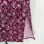 Fortune + Ivy Maroon Floral Faux Wrap Dress size XXL Tie Waist Short Sleeves Photo 6