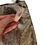 Victoria's Secret NWT  Gold Shimmer Clutch Make Up Bag Photo 2