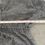 Gap  navy and white geometric print V neck 3/4 sleeve high‎ waisted shirt dress S Photo 10