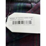 English Factory  Blue Tartan Plaid White Cotton Combo Midi Skirt Womens Size M* Photo 8