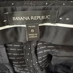 Banana Republic Pants Women Size 8 Petite Sloan Black Polka Dot Ankle Preppy Photo 3